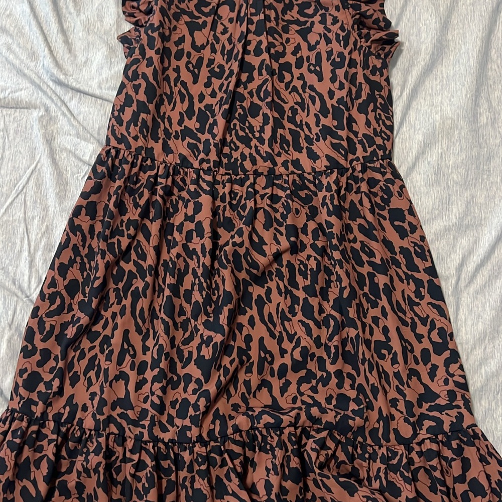 Leopard Print Sleeveless Dress